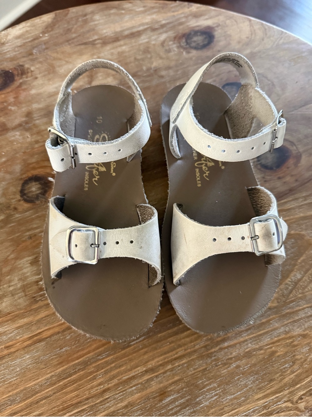 Kids White Sun San Adjustable Buckle Sandals - Comfortable Everyday Wear